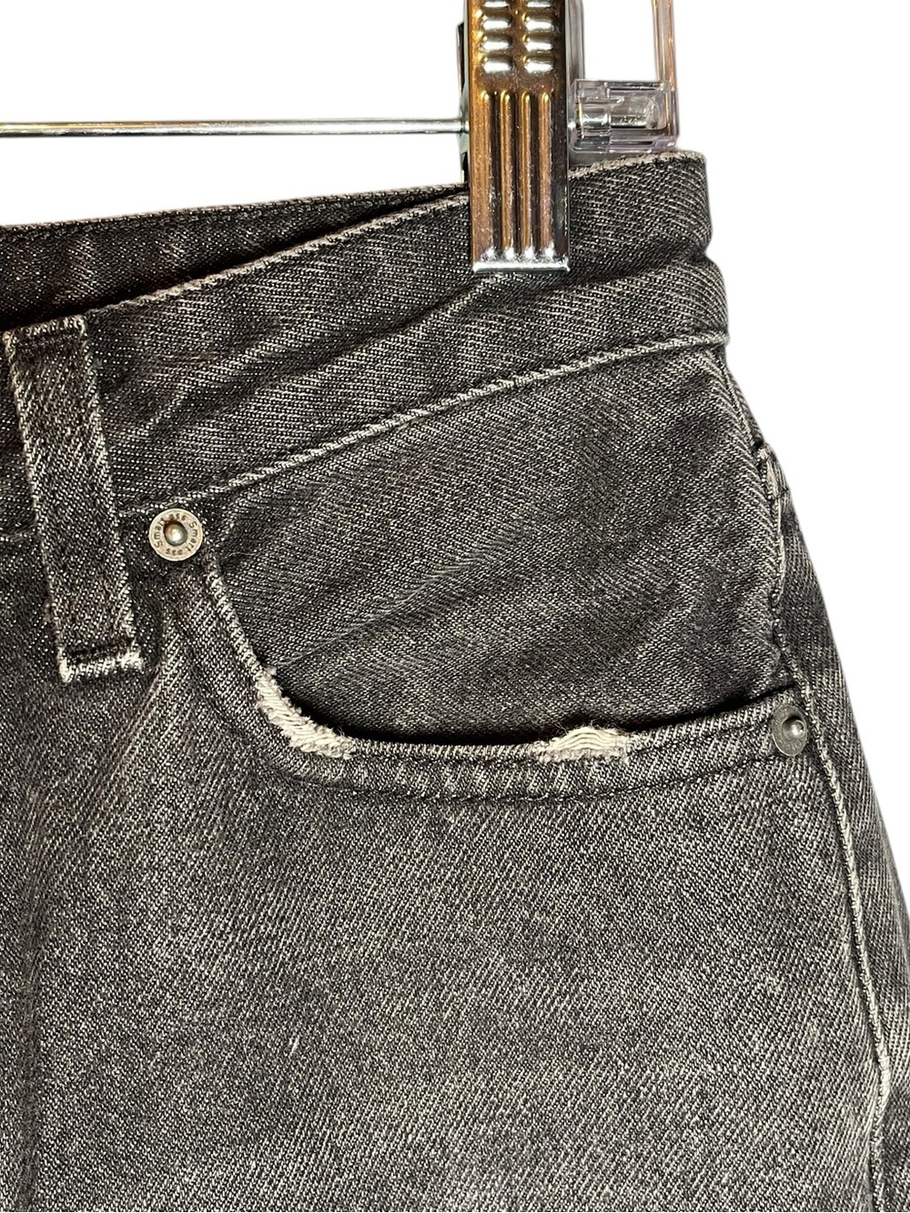 Reformation Julia‎ High Rise Cigarette Straight Leg Jeans Charcoal Size 29 - Picture 8 of 14